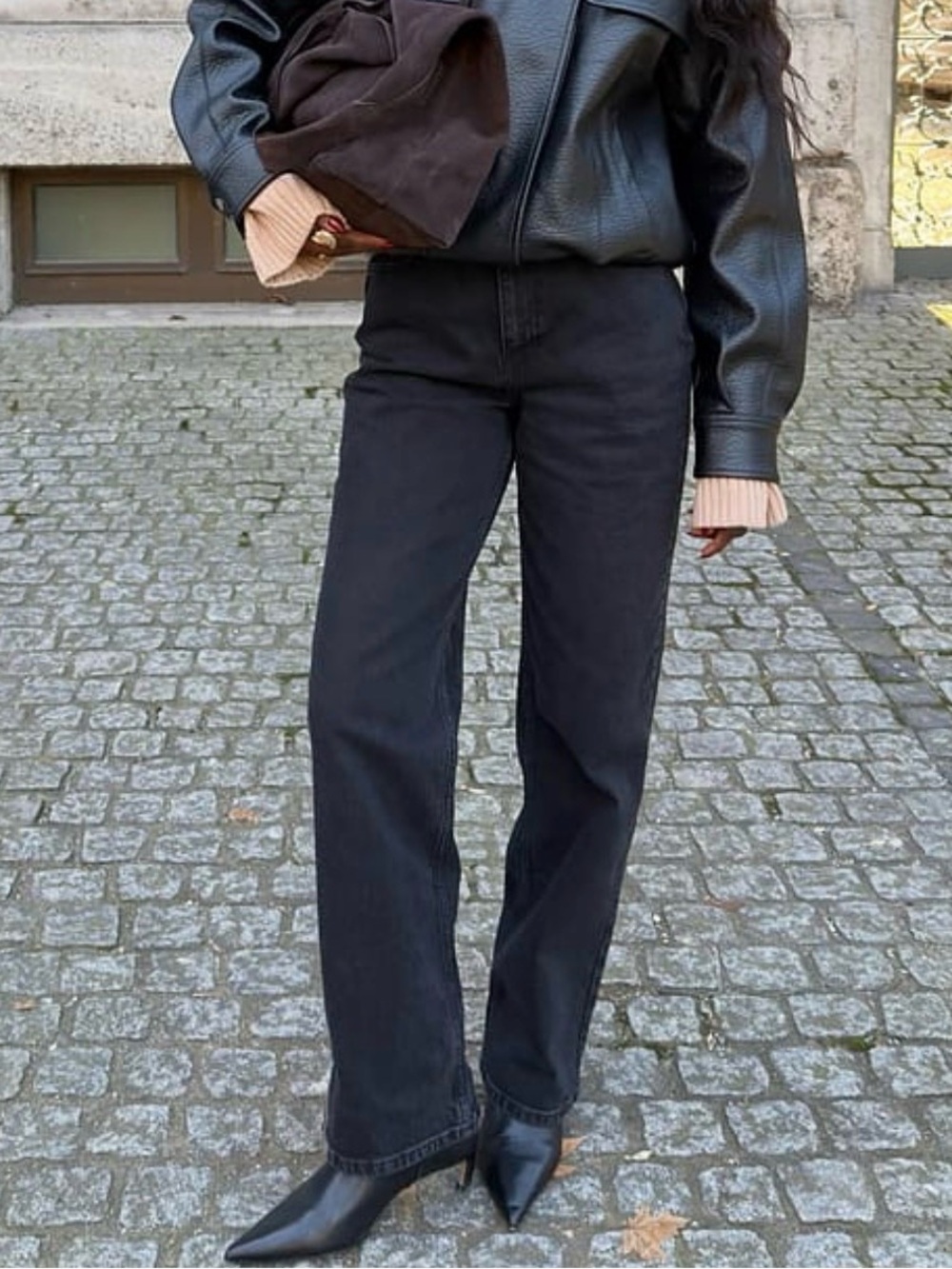 Na-Kd Straight-Leg Black Jeans